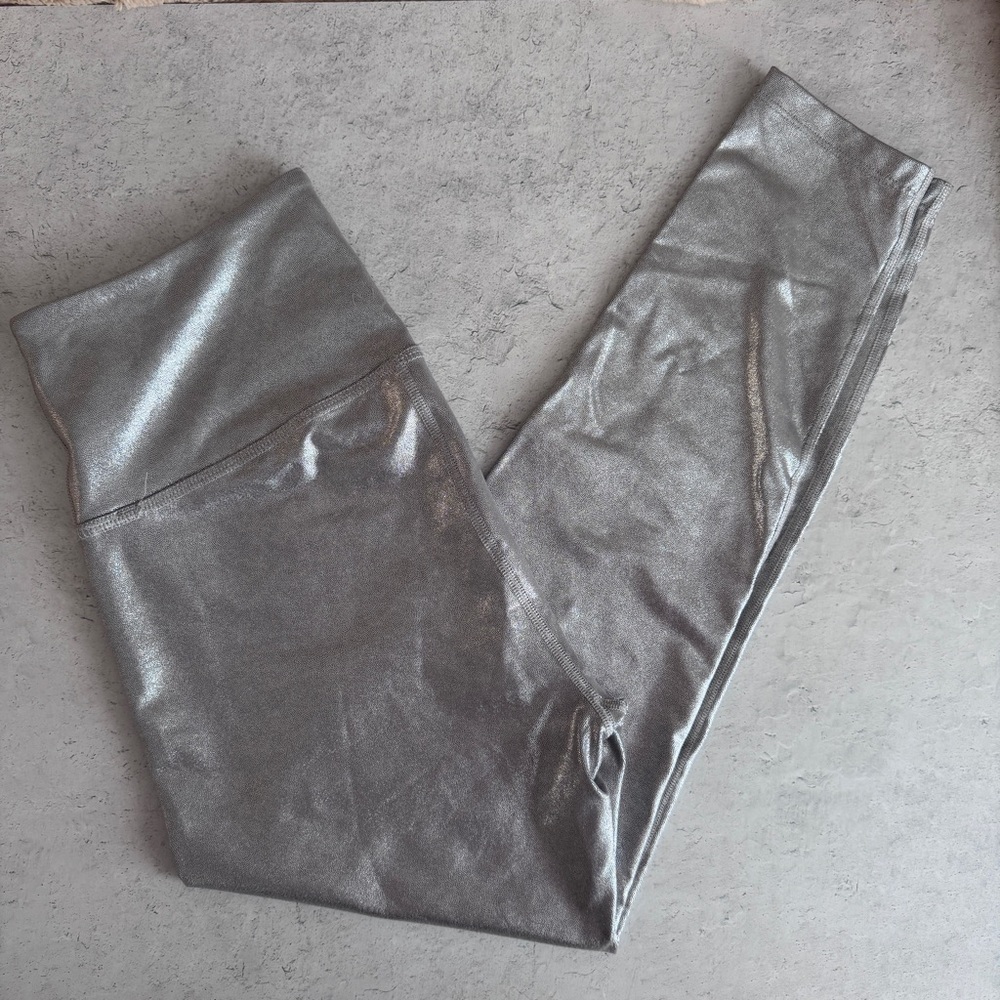 Beyond Yoga Metallic Silver Leggings - Picture 7 of 11